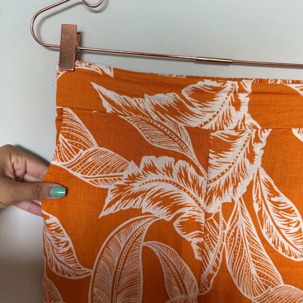 Rachel Zoe Womens Linen Pants Small Elastic Waist Coastal Resortwear Lagom Boho - Picture 4 of 7